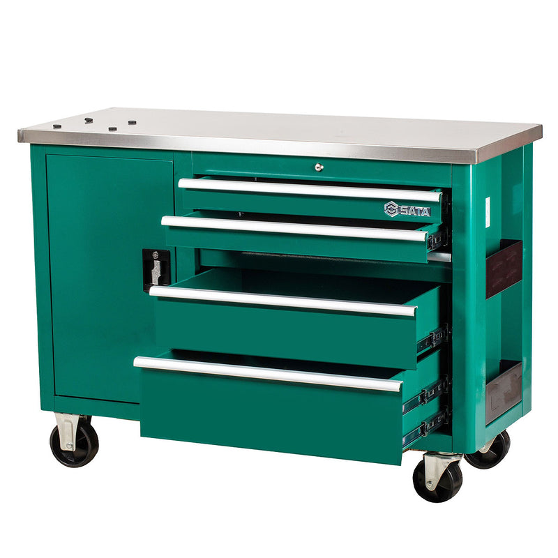 Tủ dụng cụ 5 ngăn kèm bàn làm việc Inox SATA 95208