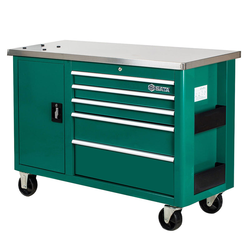 Tủ dụng cụ 5 ngăn kèm bàn làm việc Inox SATA 95208