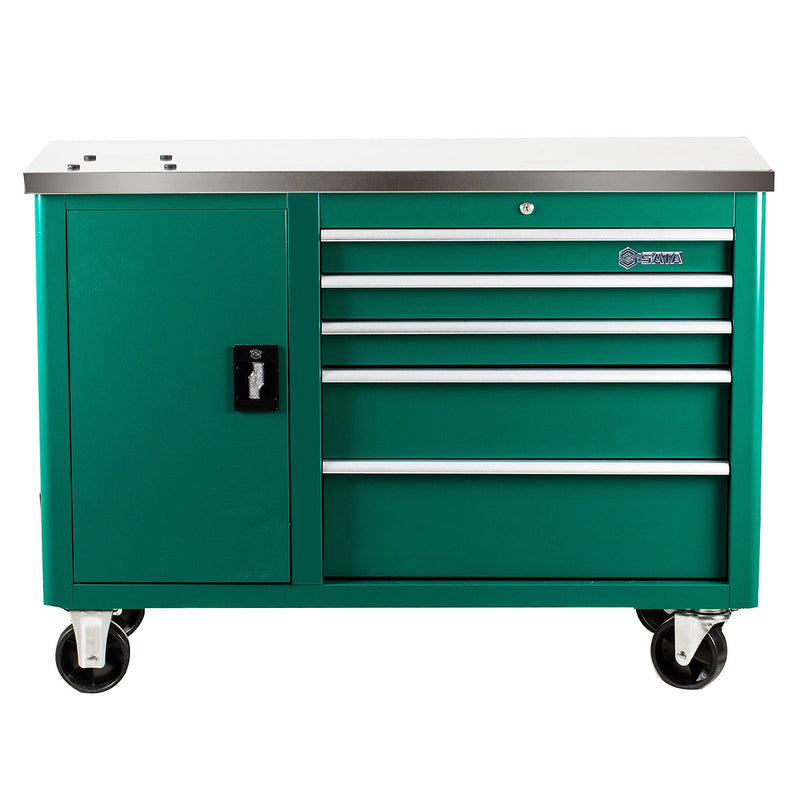 Tủ dụng cụ 5 ngăn kèm bàn làm việc Inox SATA 95208