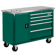 Tủ dụng cụ 5 ngăn kèm bàn làm việc Inox SATA 95208: Lưu trữ, thao tác, di chuyển chuyên nghiệp.