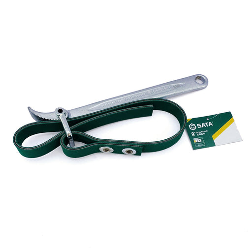 Mỏ lết dây đai SATA 9 inch, 228mm, thép Cr-V, tháo lọc dầu, không trầy xước bề mặt.