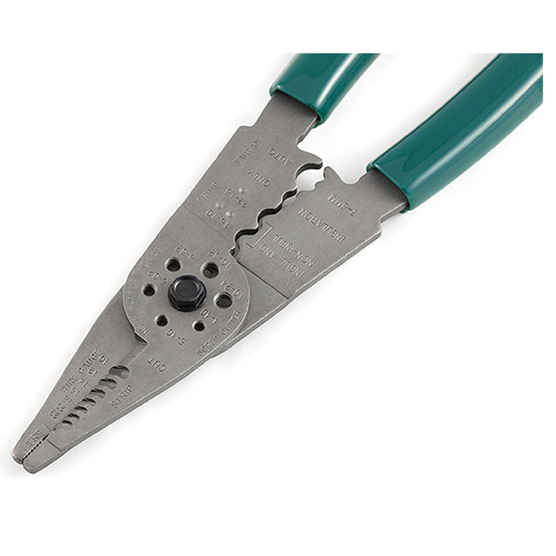 Kìm tuốt dây đa năng SATA 97521 chiều dài 205mm, khả năng tuốt dây từ 0.5mm² - 6.0mm²