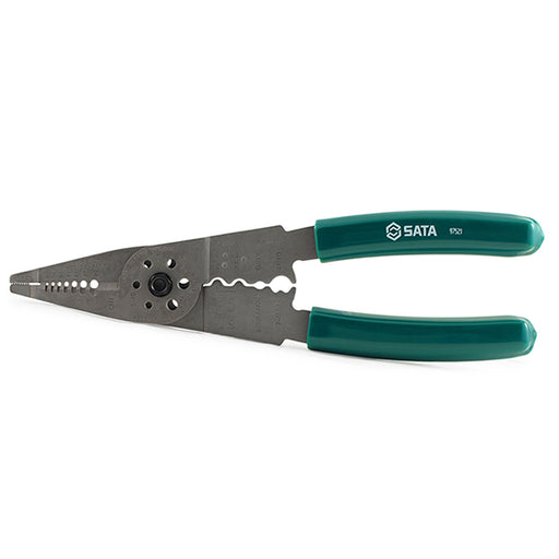 Kìm tuốt dây đa năng SATA 97521, cắt tuốt bấm cose, thép hợp kim carbon cao cấp