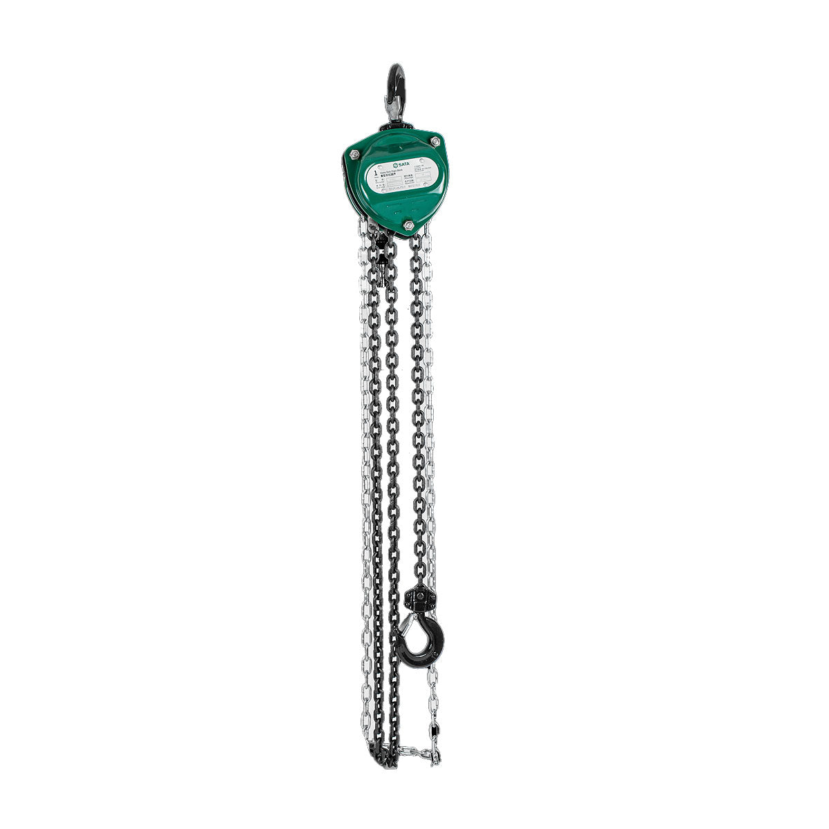 Pa lăng xích SATA, khả năng tải từ 1 - 5 tấn, chiều cao tải tối đa từ 3 - 6m