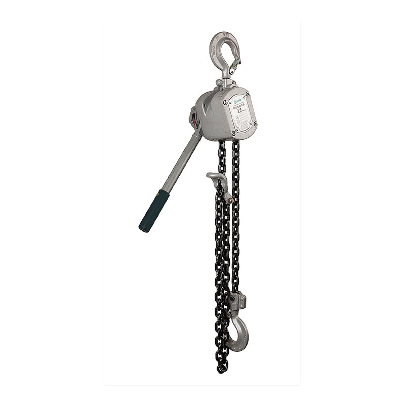 Pa lăng xích lắc tay, vỏ nhôm SATA tải trọng từ 0.75 tấn - 3 tấn