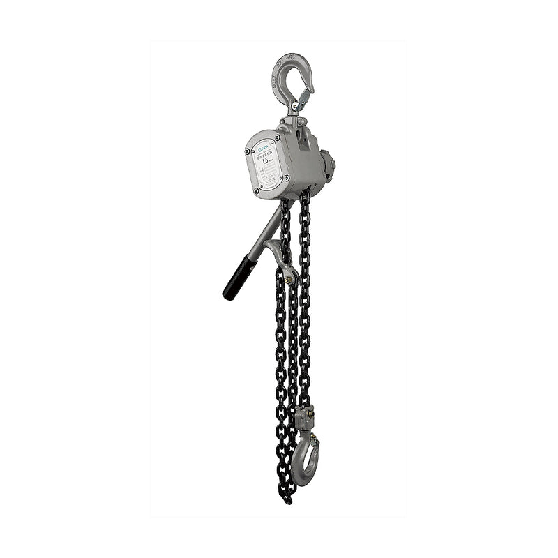 Pa lăng xích lắc tay, vỏ nhôm SATA tải trọng từ 0.75 tấn - 3 tấn
