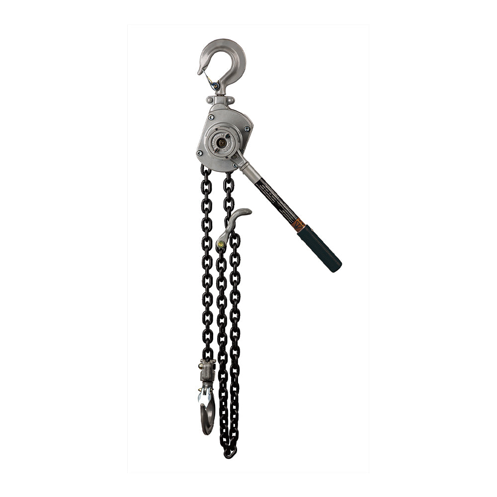 Pa lăng xích lắc tay vỏ nhôm SATA tải trọng 0.75-3 tấn, nâng hạ vật nặng an toàn, hiệu quả.