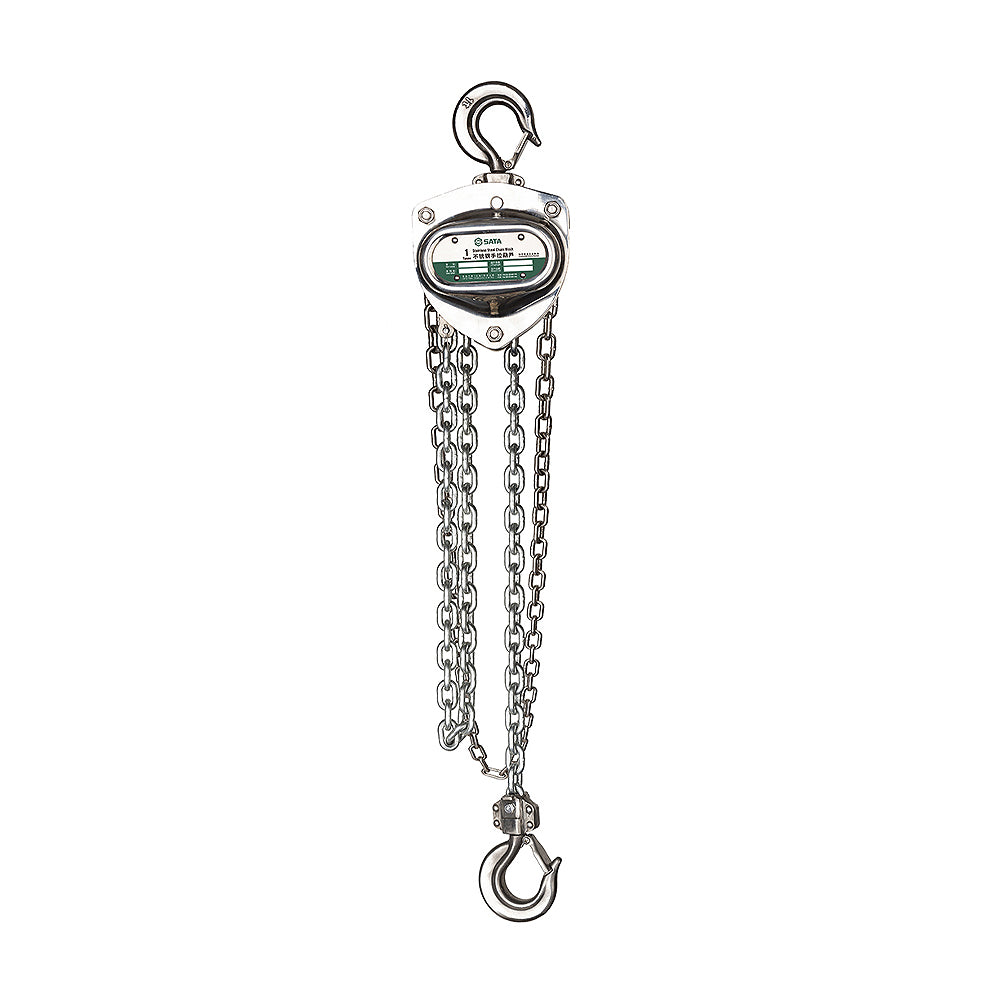 Pa lăng xích kéo tay Inox SATA tải trọng từ 1 tấn - 3 tấn