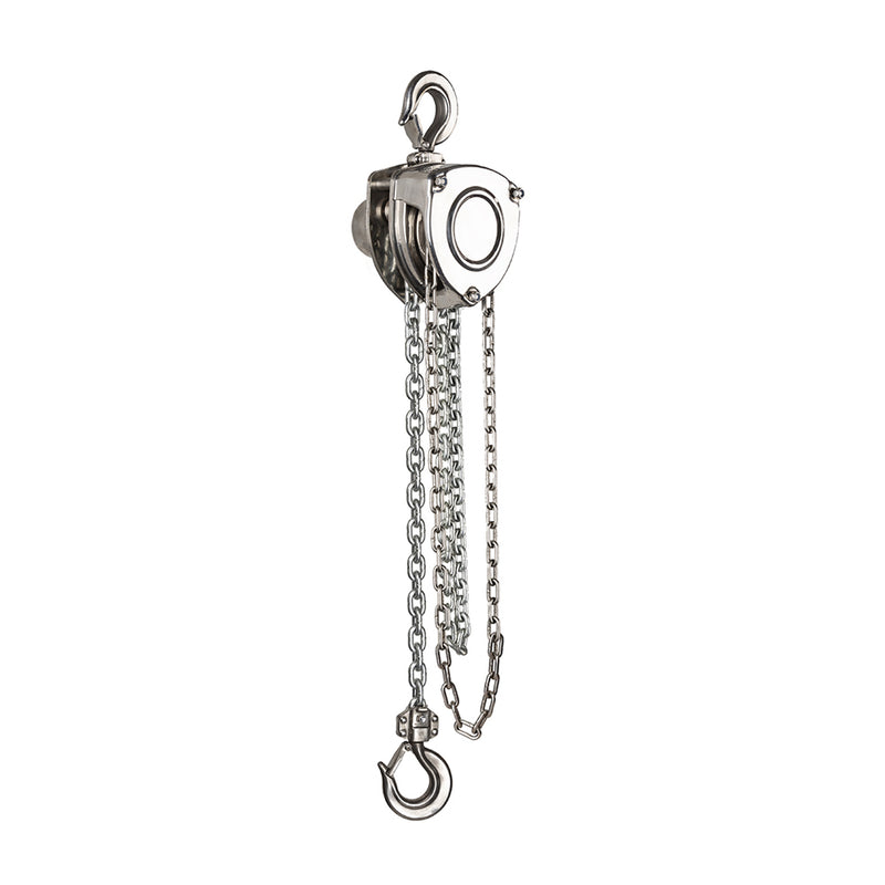Palăng xích kéo tay Inox SATA 1 tấn - 3 tấn, chống ăn mòn, ứng dụng thực phẩm, dược phẩm, hóa chất, hàng hải, phòng sạch.