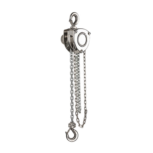 Palăng xích kéo tay Inox SATA 1 tấn - 3 tấn, chống ăn mòn, ứng dụng thực phẩm, dược phẩm, hóa chất, hàng hải, phòng sạch.
