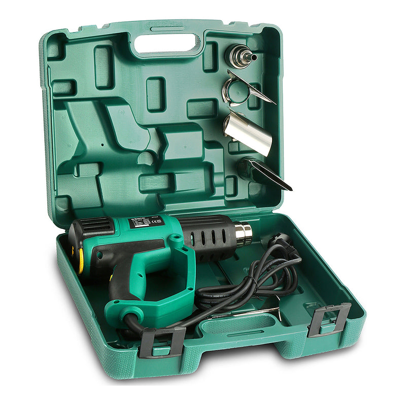 Bộ súng khò nhiệt SATA 97926 2000W kèm 6 phụ kiện: co màng, bóc sơn, hàn nhựa, sấy khô