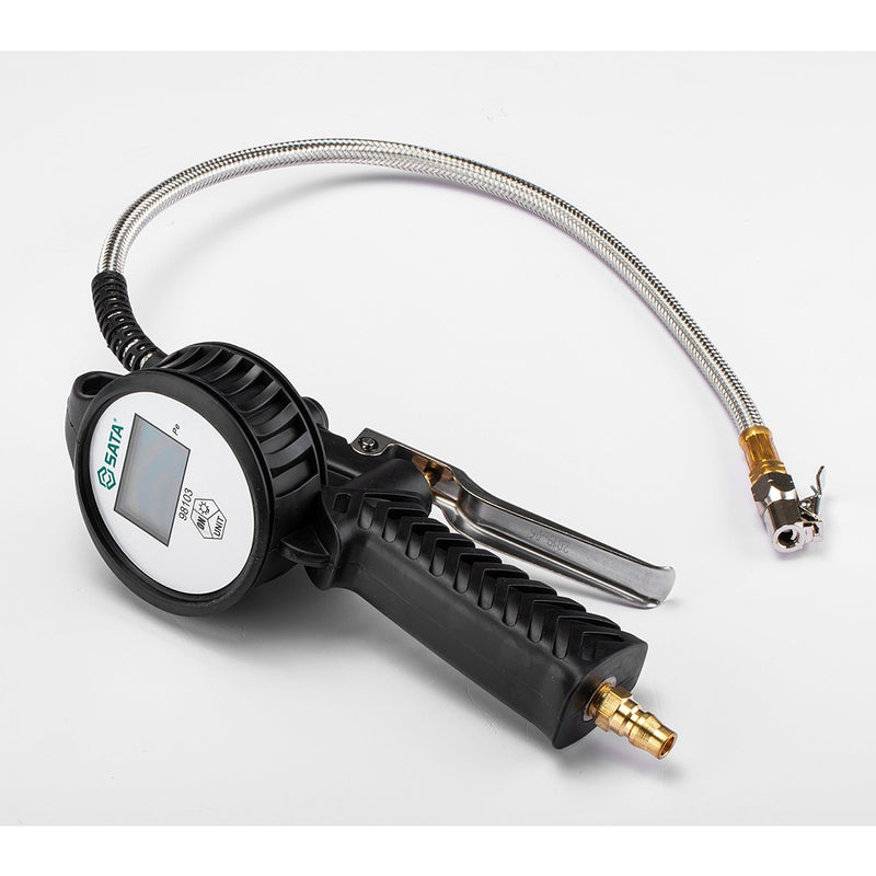 Đồng hồ bơm và đo áp suất lốp kỹ thuật số SATA 98103
