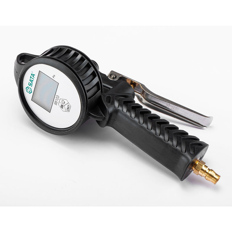 Đồng hồ bơm và đo áp suất lốp kỹ thuật số SATA 98103