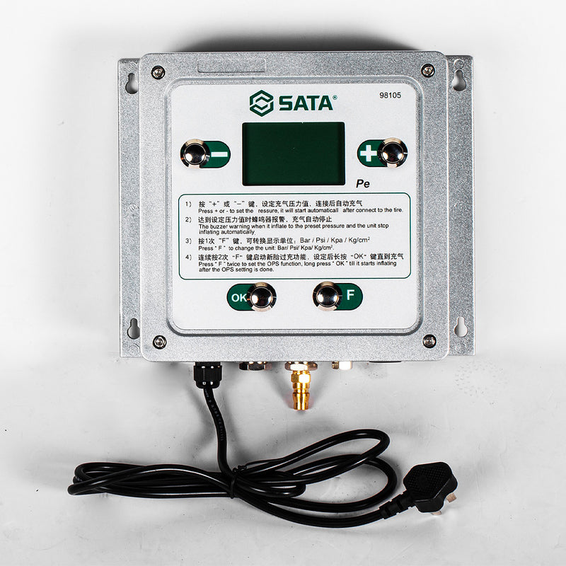 Máy bơm lốp tự động treo tường SATA 98105