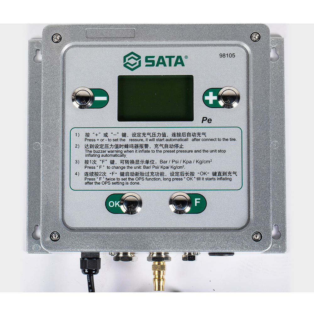 Máy bơm lốp tự động treo tường SATA 98105