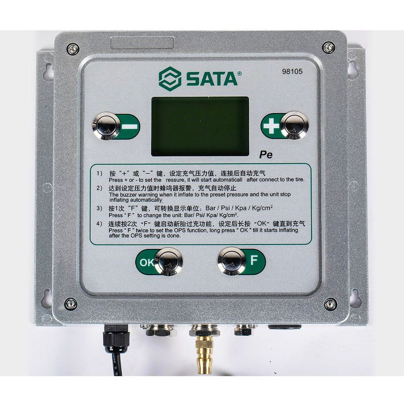 Máy bơm lốp tự động treo tường SATA 98105