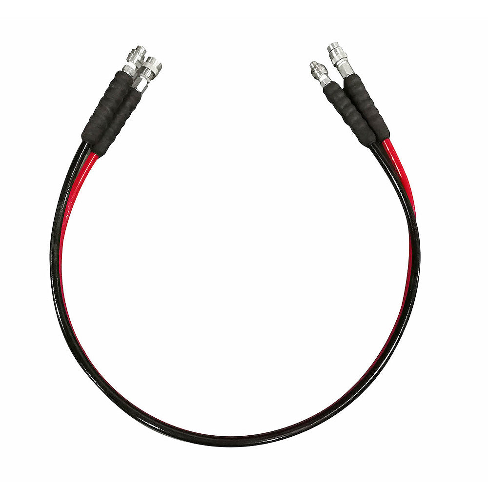 Ống thủy lực SATA 700 bar áp suất cao, lõi PU, 6 lớp thép, đầu nối NPT 1/4 inch.