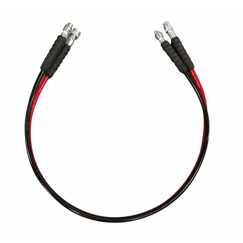Ống thủy lực SATA 700 bar áp suất cao, lõi PU, 6 lớp thép, đầu nối NPT 1/4 inch.
