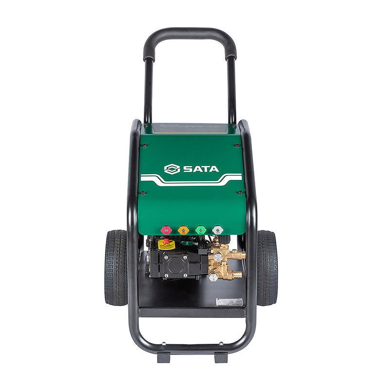 Máy xịt rửa cao áp SATA công suất 2.8kW và 3kW, áp suất từ 105bar - 125bar, loại có bánh xe dễ dàng di chuyển