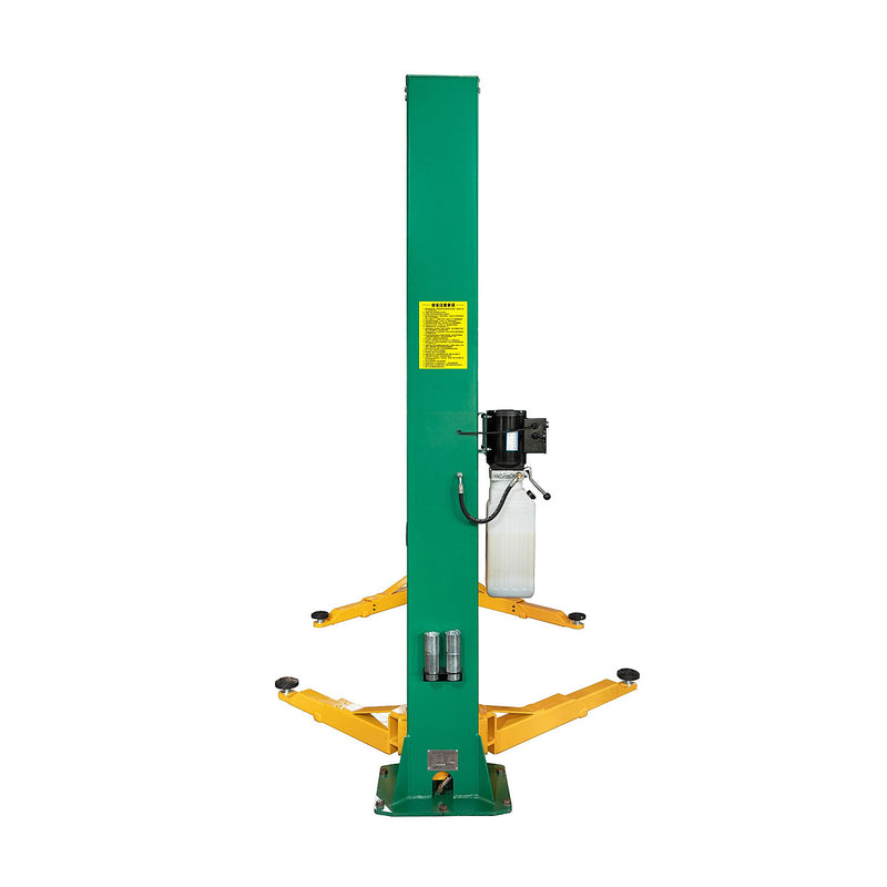 Cẩu nâng 2 trụ không có cổng xe ô tô SATA, tải trọng 4 tấn, đế nâng dạng chữ V, thao tác thủ công, dùng điện 220V và 380V