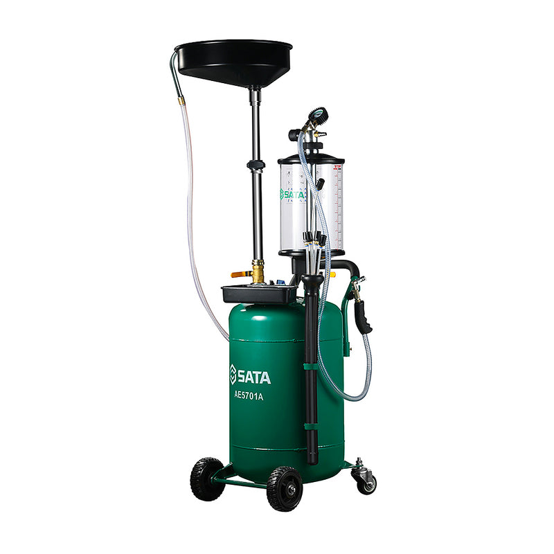 Máy thu dầu thừa, kèm cốc đo, dùng khí nén SATA AE5701A dung tích 70 Lít