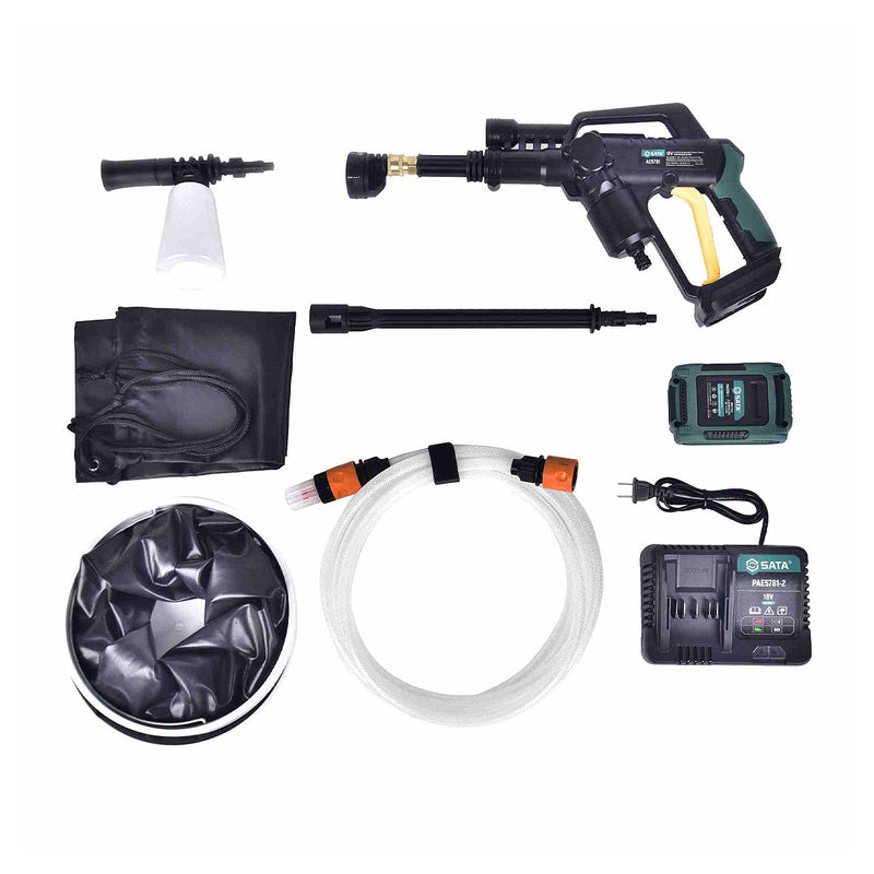 Súng xịt rửa dùng pin 18V SATA AE5781 động cơ không chổi than