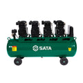 Máy nén khí không dầu SATA dung tích 180L, công suất 4.4kW, dùng điện 220V và điện 380V
