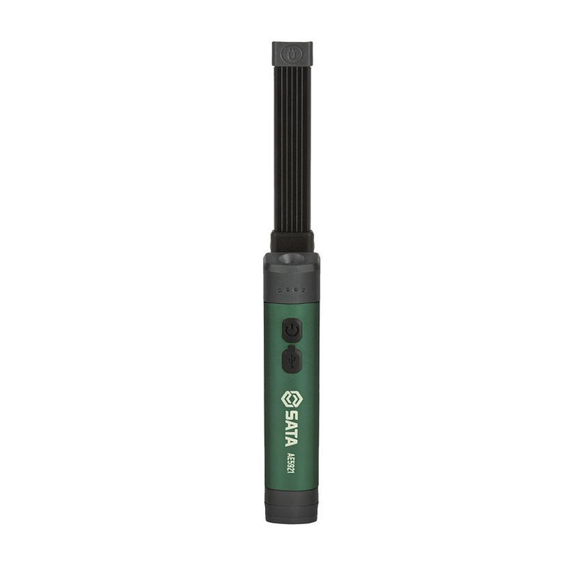 Đèn Pin dạng gập SATA AE5921 dùng Pin sạc cáp USB-Type C, độ sáng 220lm