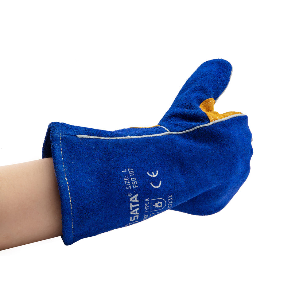 Găng tay bảo hộ hàn SATA FS0107 chất liệu da bò