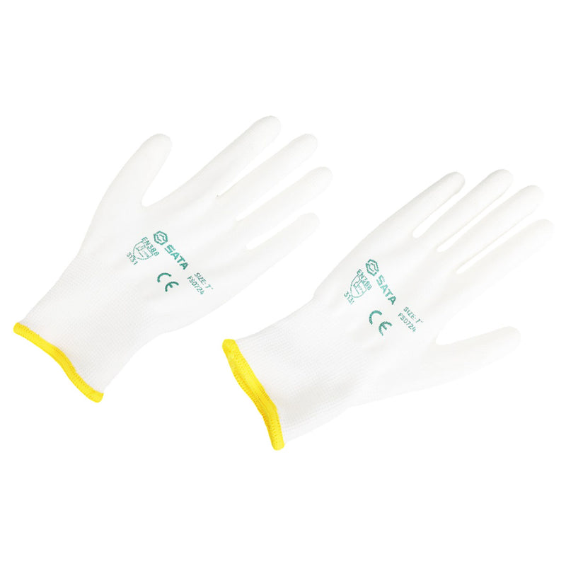 Găng tay bảo hộ đa dụng phủ PU SATA FS0724 chiều dài 215mm