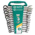 Bộ cờ lê vòng miệng tự động 12 chi tiết SATA ST08044 kích thước từ 8mm -19mm