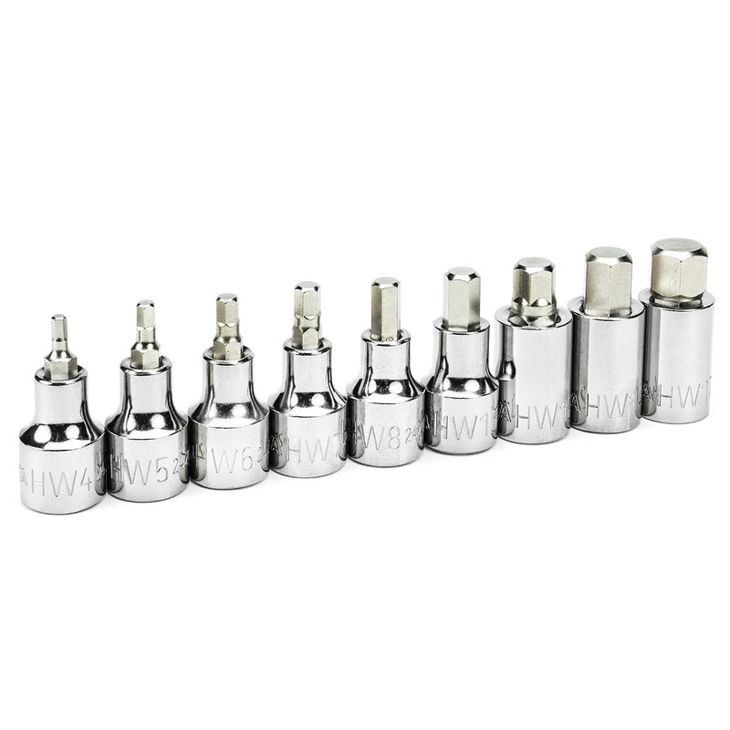 Bộ mũi vặn vít đầu lục giác 9 chi tiết SATA ST09057-02 gắn đầu siết bu lông cốt 1/2 inch