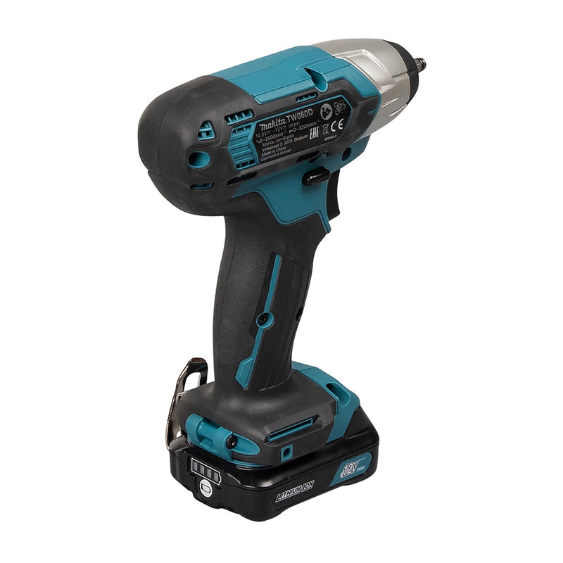 Máy siết bu lông Makita TW060D dùng Pin 12Vmax CXT, cốt 1/4 inch