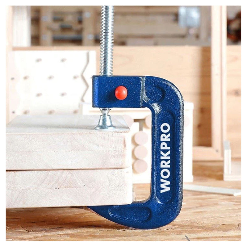 Cảo chữ C nhả nhanh Workpro kích thước từ 4 inch - 6 inch