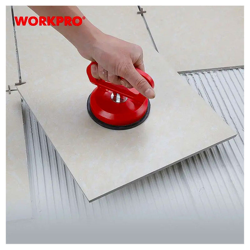 Tay hít kính, hít gạch đơn Workpro WP329002 thân nhựa, đường kính 115mm, tải trọng 30kg